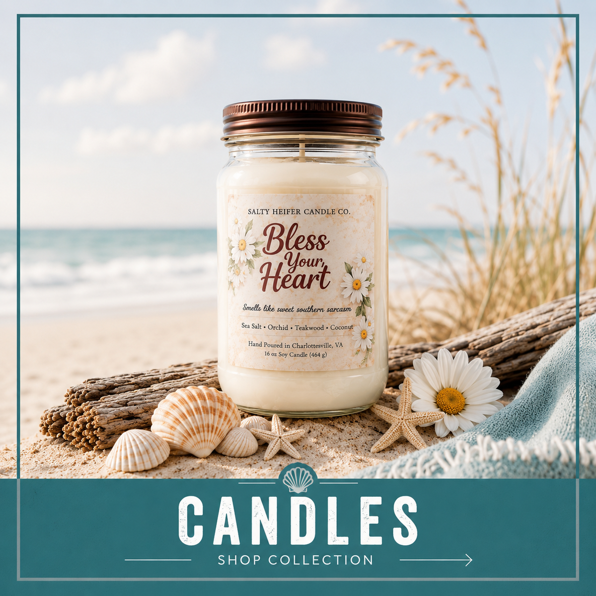 16 oz Mason Jar Candles